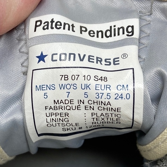 CONVERSE | Silver Sequin Laceless Sneakers - Picture 12 of 13